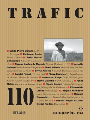 cover image of Trafic N° 110 (Été 2019)